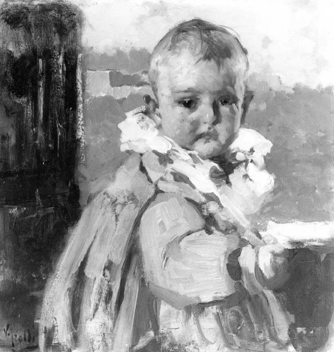 Bambino con fiori - Galleria d'Arte Moderna Achille Forti